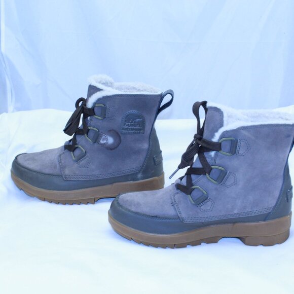 Sorel Size 10 Gray Tivoli IV Round Toe Waterproof Lace Up Snow Boots NL3425-245 - Picture 5 of 14